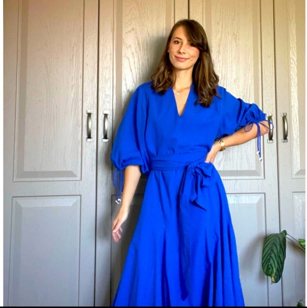 NWTs h&m cotton shell voluminous dress